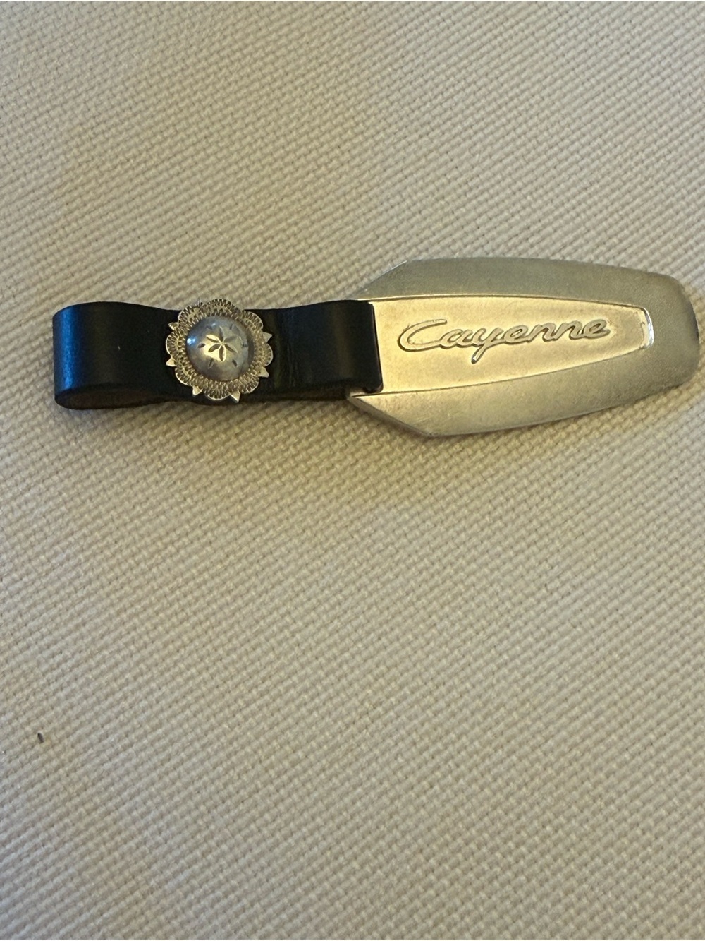 VTG Porsche Cayenne / 925 Sterling / Germany / OEM 2004 Key Ring
